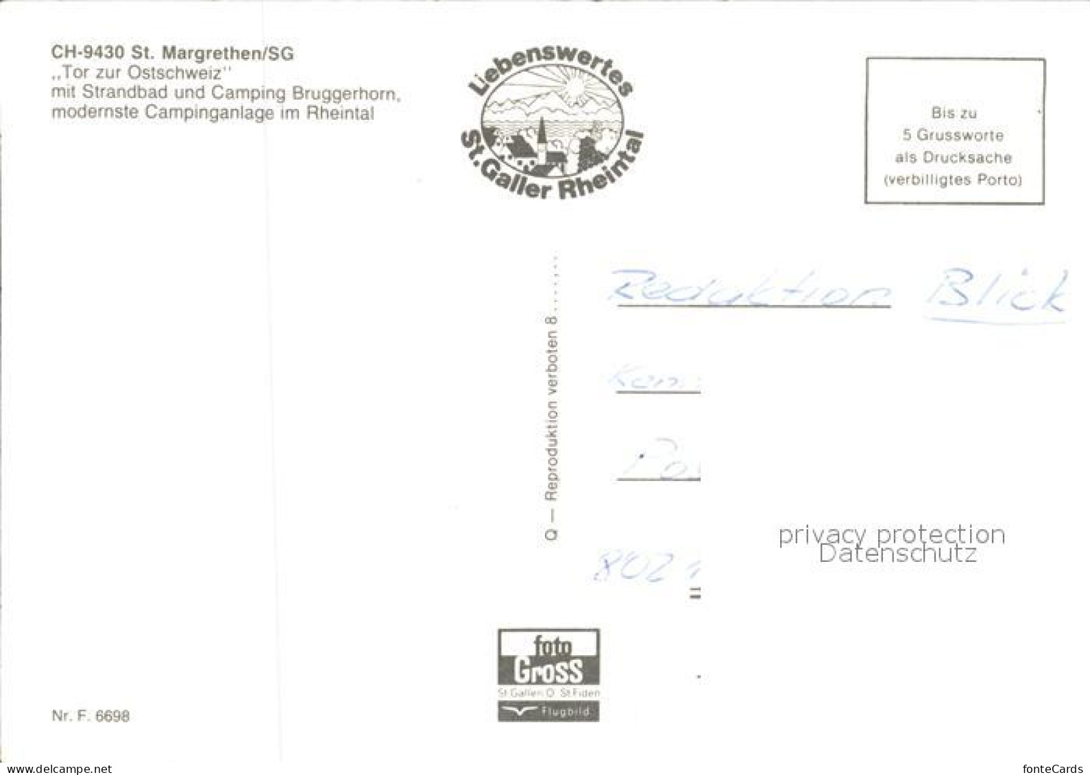 11698516 St Margarethen SG Mit Strandbad Und Camping Bruggerhorn Fliegeraufnahme - Andere & Zonder Classificatie