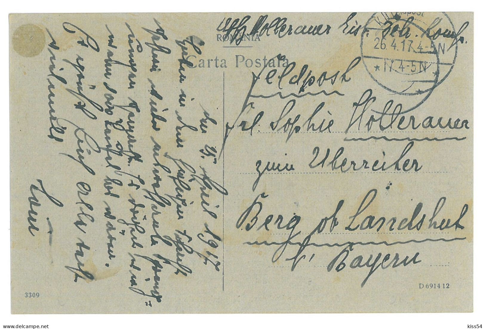 RO 91 - 25535 SLANIC PRAHOVA Salinity Mine, Romania - Old Postcard, CENSOR - Used - 1917 - Romania