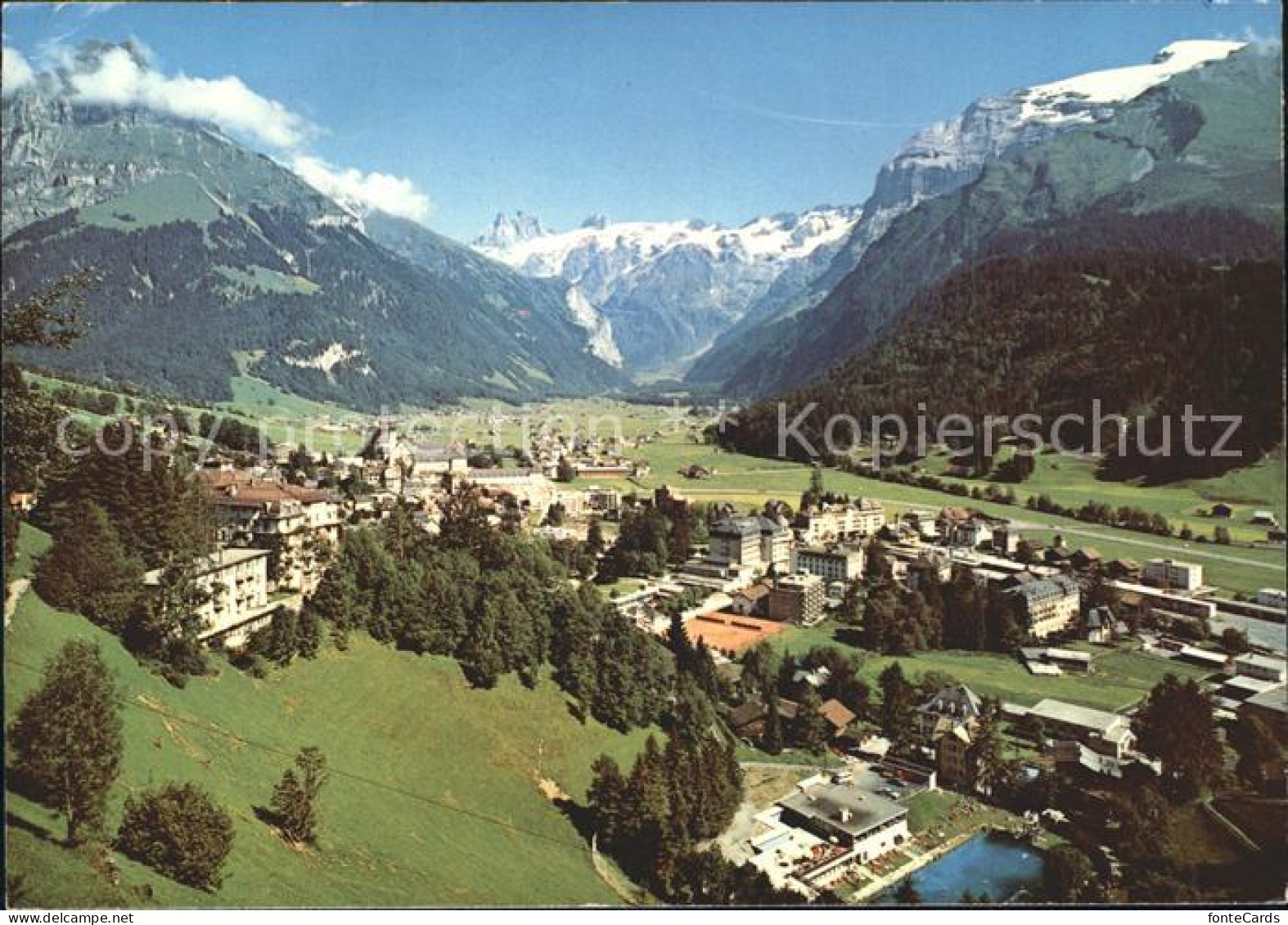 11698366 Engelberg OW Mit Hahnen Spannoerter Und Titlis Engelberg - Sonstige & Ohne Zuordnung