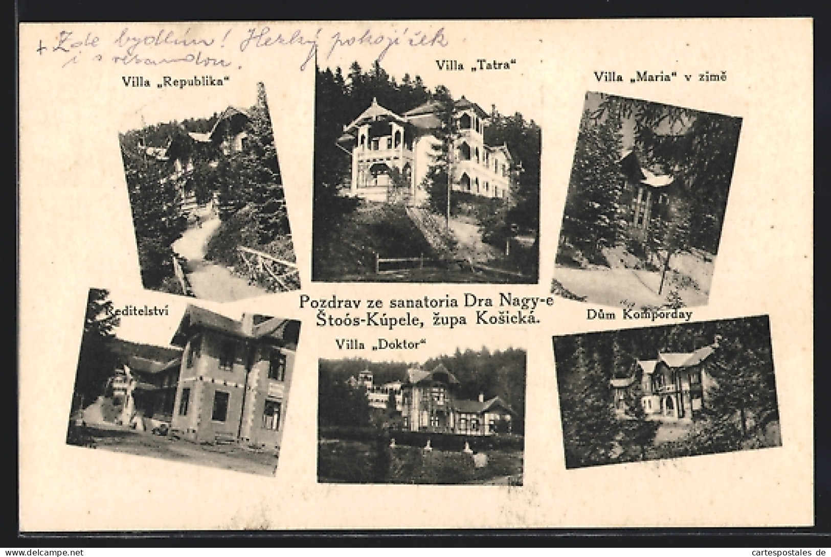 AK Stoós-Kúpele, Villa Tatra, Villa Maria V Zime, Villa Republika, Reditelství  - Slovaquie