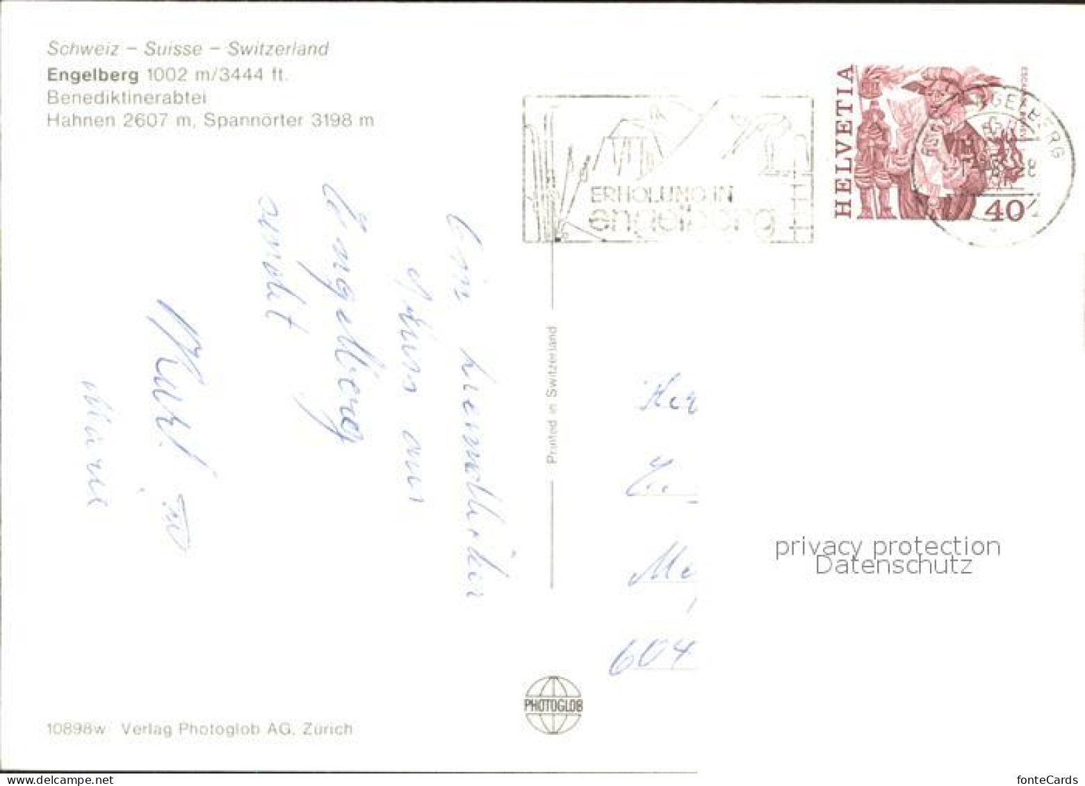 11696557 Engelberg OW Benediktinerabtei Hahnen  Engelberg - Other & Unclassified