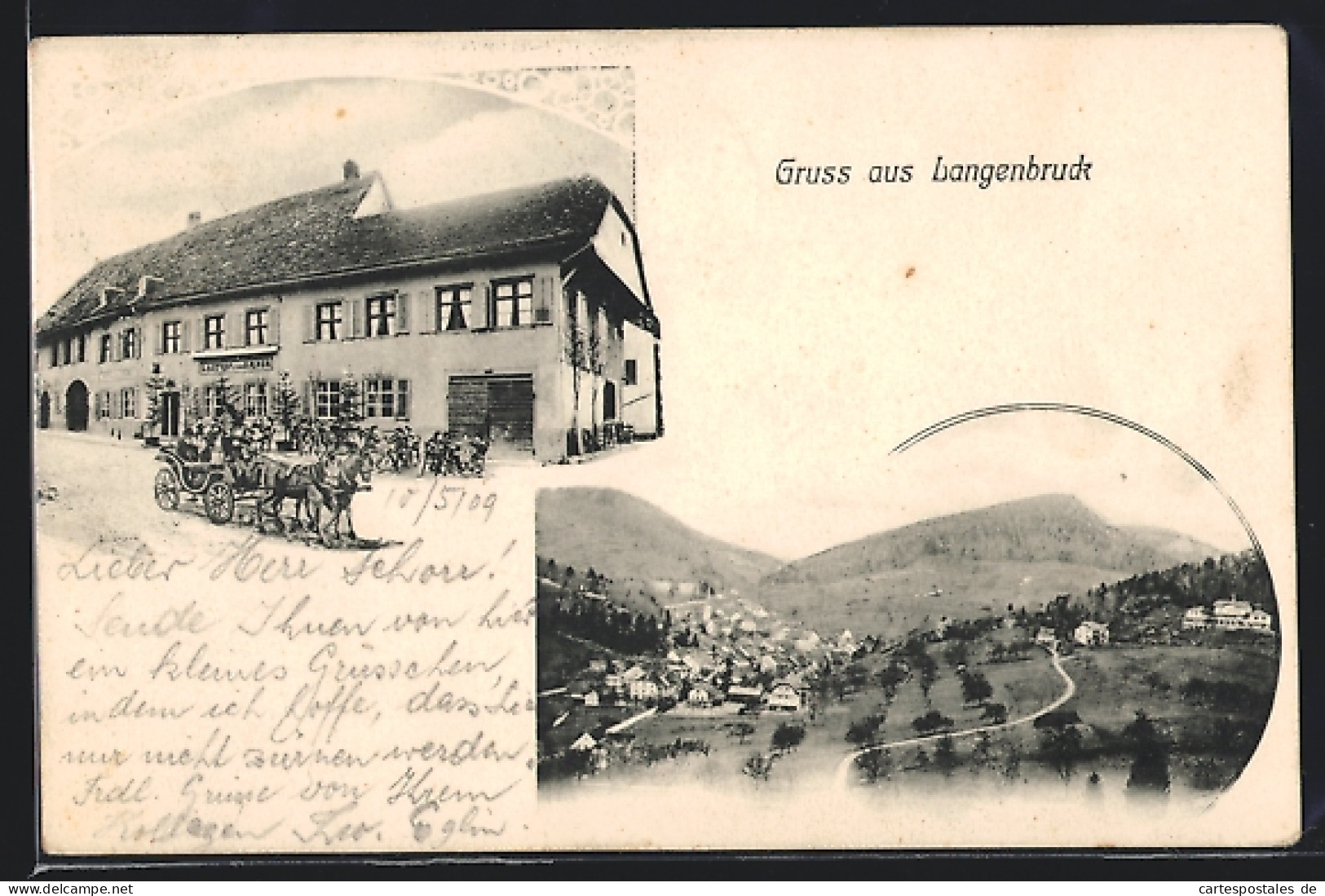 AK Langenbruck, Gasthof Zum Bären, Totalansicht  - Langenbruck