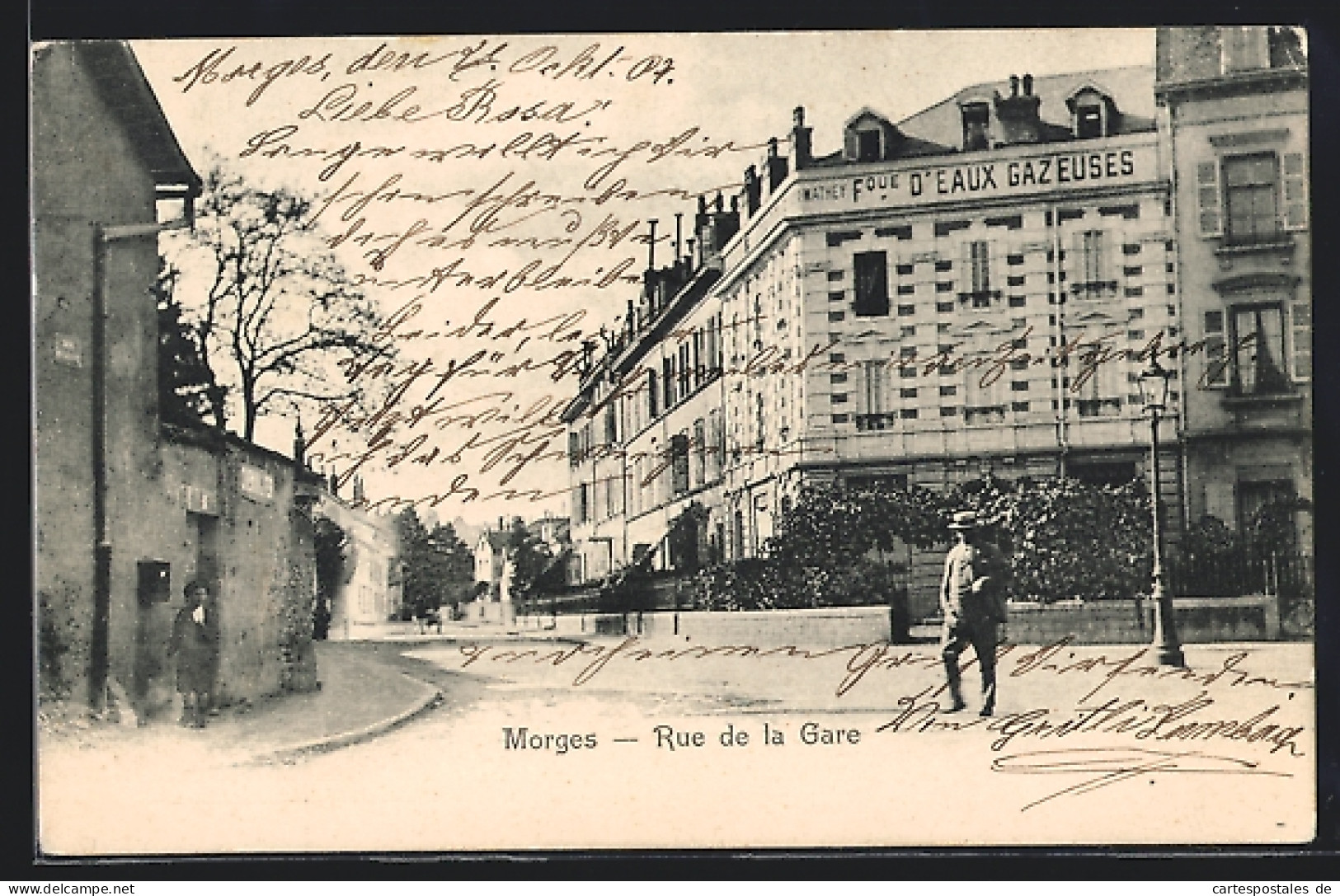 AK Morges, Rue De La Gare  - Morges