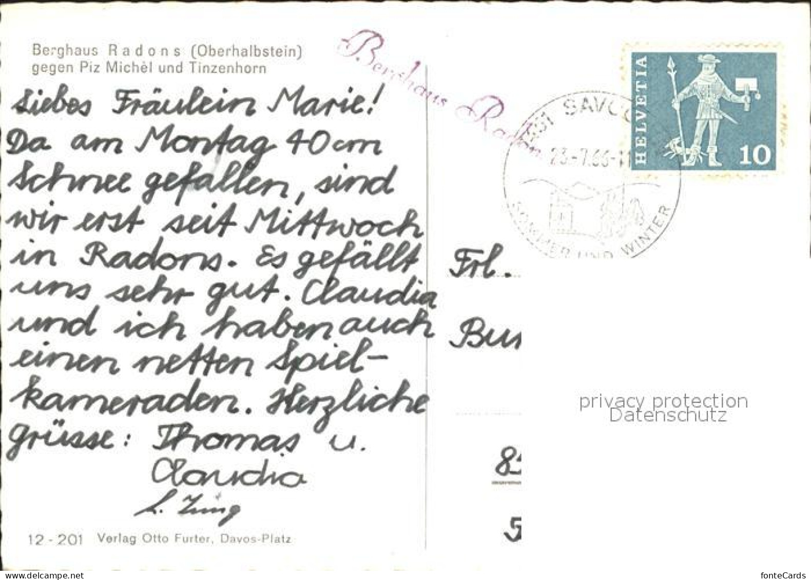 11696297 Radons Bivio Berghaus Oberhalbstein Tinzenhorn Bivio - Sonstige & Ohne Zuordnung
