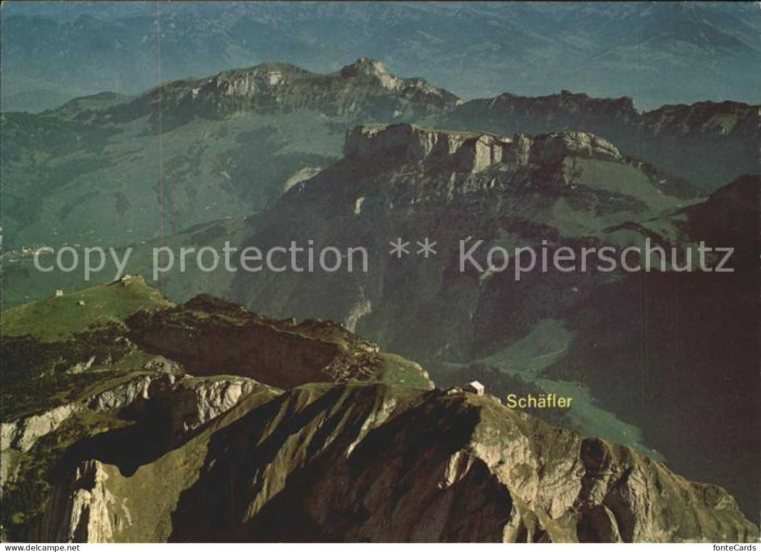 11696156 Ebenalp Fliegeraufnahme Berggasthaus Schaefler Hoher Kasten Vorarlberg  - Sonstige & Ohne Zuordnung