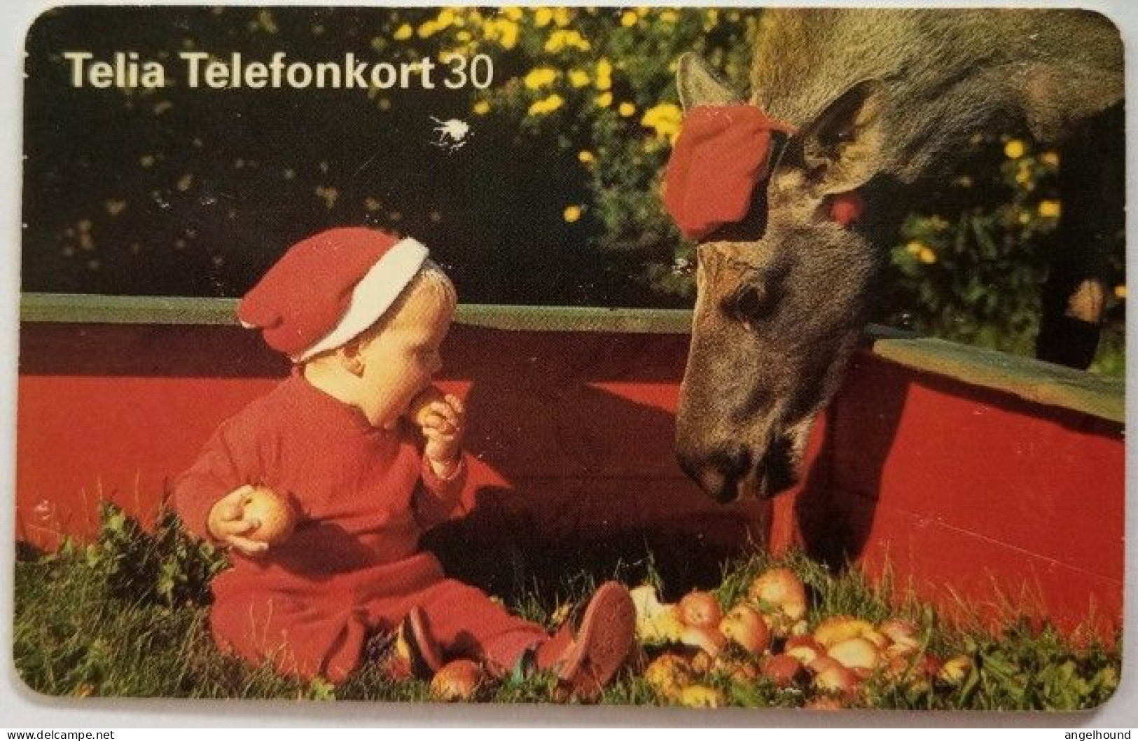 Sweden 30Mk. Chip Card - Baby And Elk - Suède