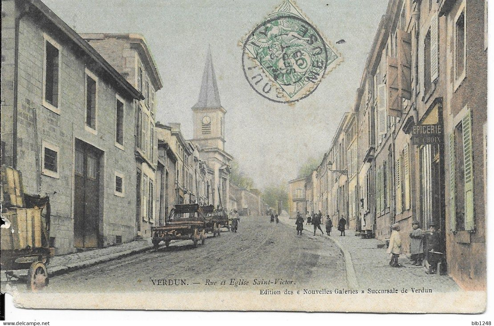 [55] Meuse Verdun  Rue Et Eglise St Victor - Verdun