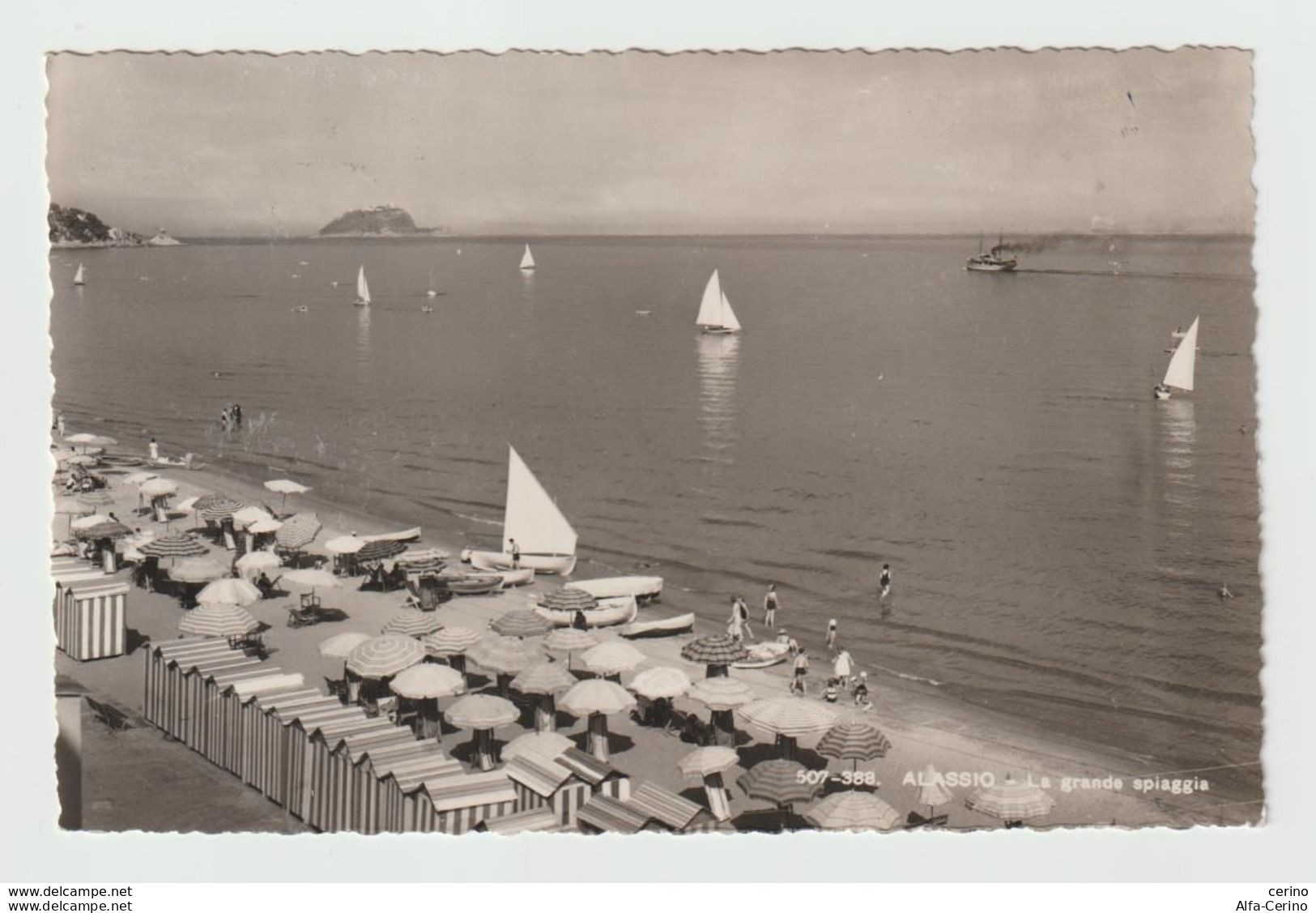 ALASSIO:  LA  GRANDE  SPIAGGIA  -  F.LLO  TOLTO  -  FOTO  -  PER  LA  SVIZZERA  -  FP - Savona