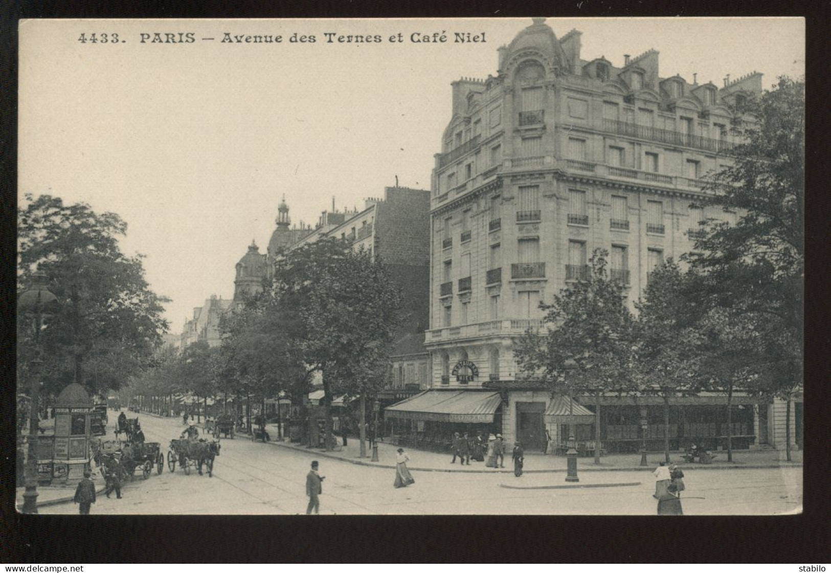 75 - PARIS 17EME - AVENUE DES TERNES ET CAFE NIEL - Paris (17)