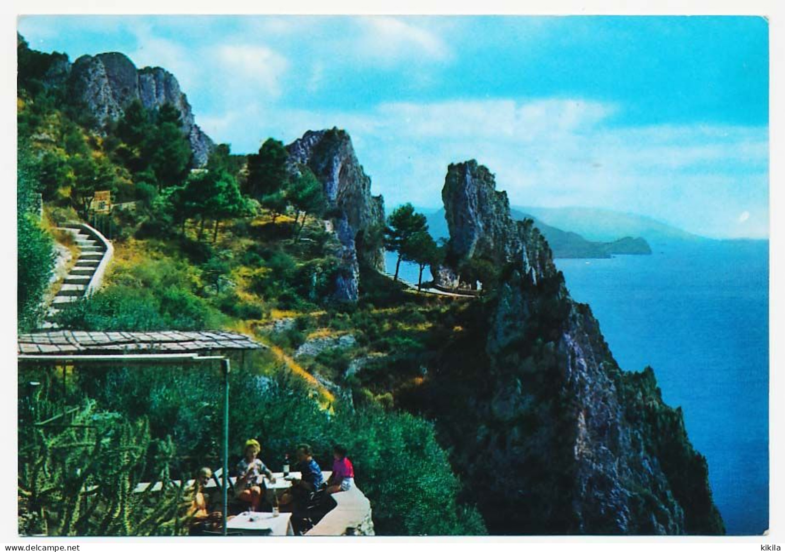 CPSM 10.5 X 15 Italie (77) CAPRI  Arco Naturale E Veduta Panoramica Del Golfo  Arc Naturel Et Vue Panoramique Du Golfe - Napoli (Naples)