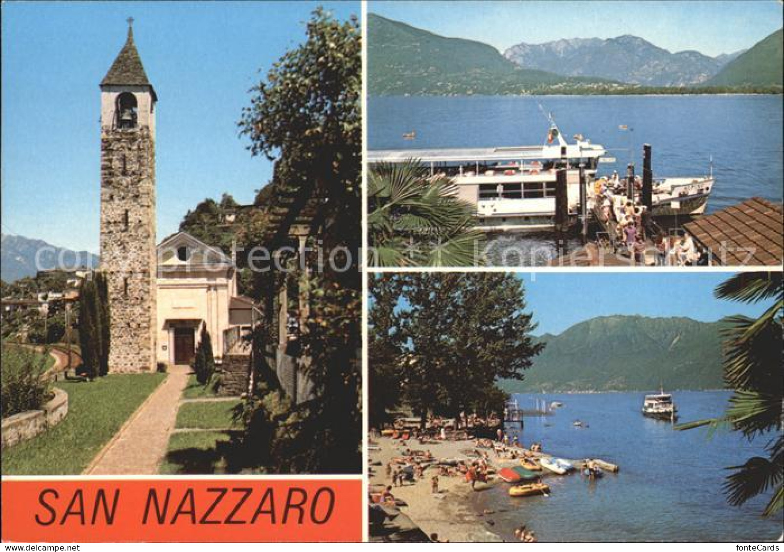 11695537 San Nazzaro Kirche Faehrschiff Lago Maggiore S. Nazzaro - Otros & Sin Clasificación