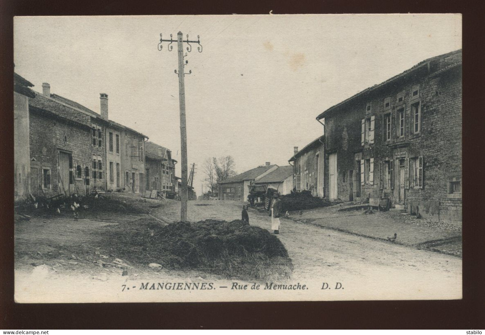 55 - MANGIENNES - RUE DE LA MENUACHE - EDITEUR D.D. - Autres & Non Classés