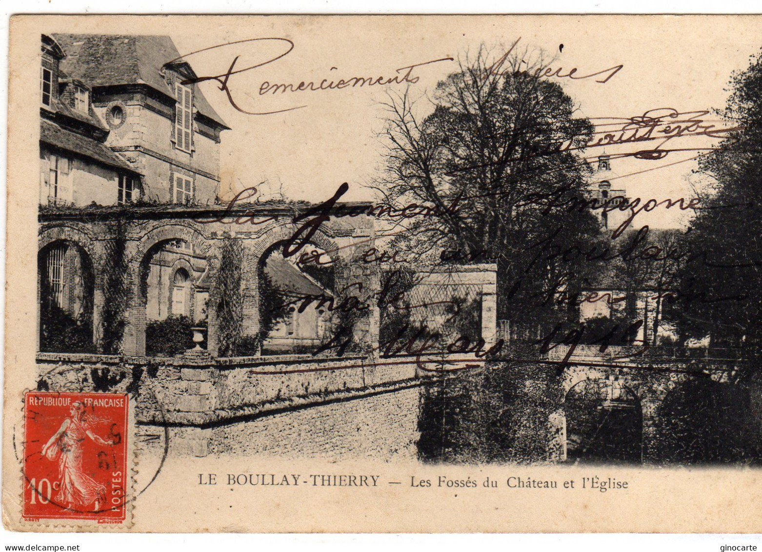 Le Boullay Thierry Les Fossés Du Chateau Et L'eglise - Sonstige & Ohne Zuordnung