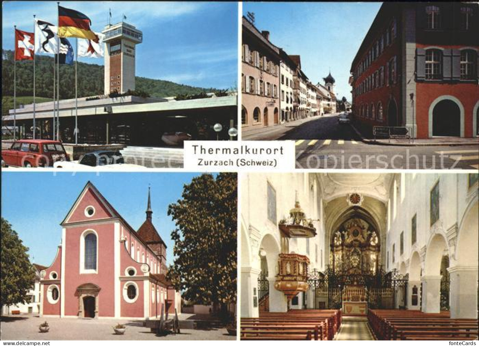 11695206 Zurzach Thermalquelle Kirche Inneres Ortspartie Bad Zurzach - Other & Unclassified
