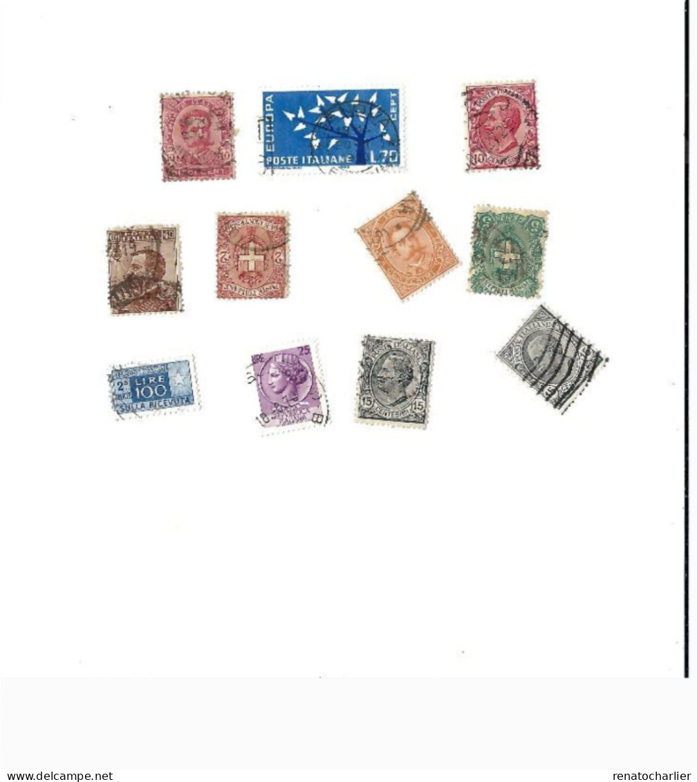 Collection de 120 timbres  oblitérés.