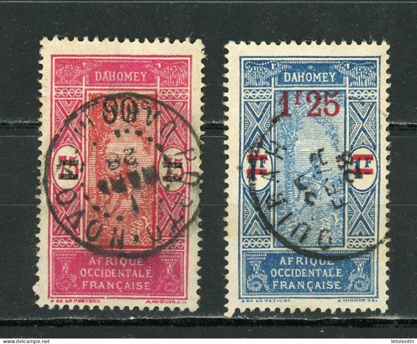 DAHOMEY (RF) - T. COURANT - N° Yvert 79+80 Obli. - Used Stamps