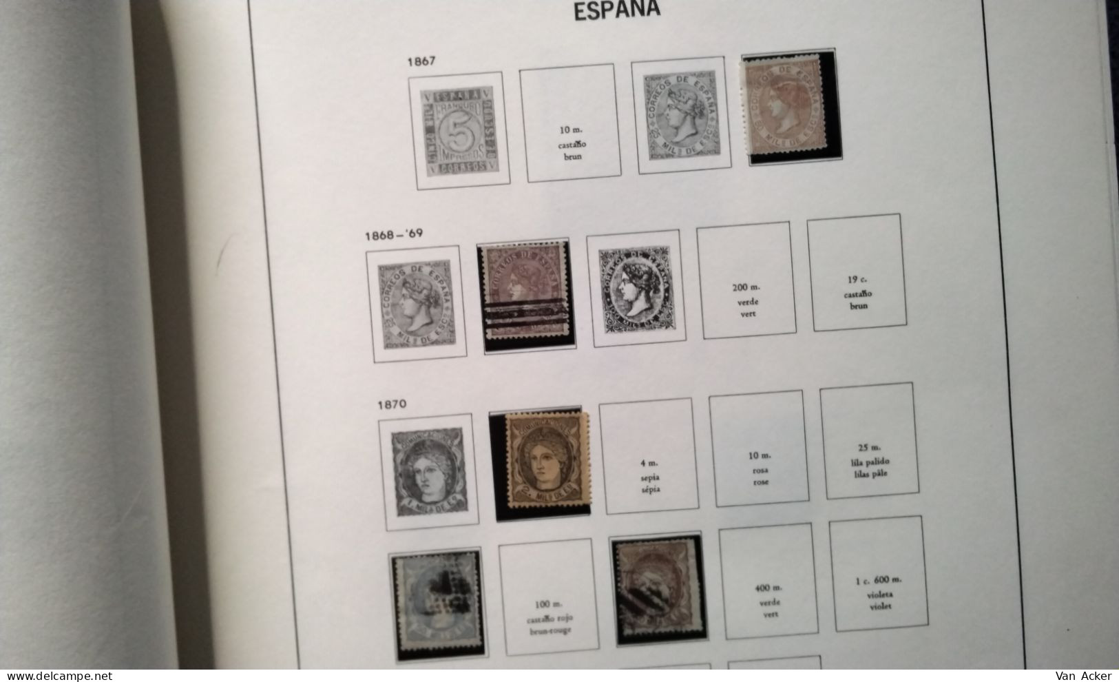 Album Spain year 1851 till 1944 */used.