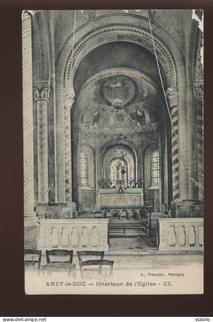 71 - ANZY-LE-DUC - INTERIEUR DE L'EGLISE - Altri & Non Classificati