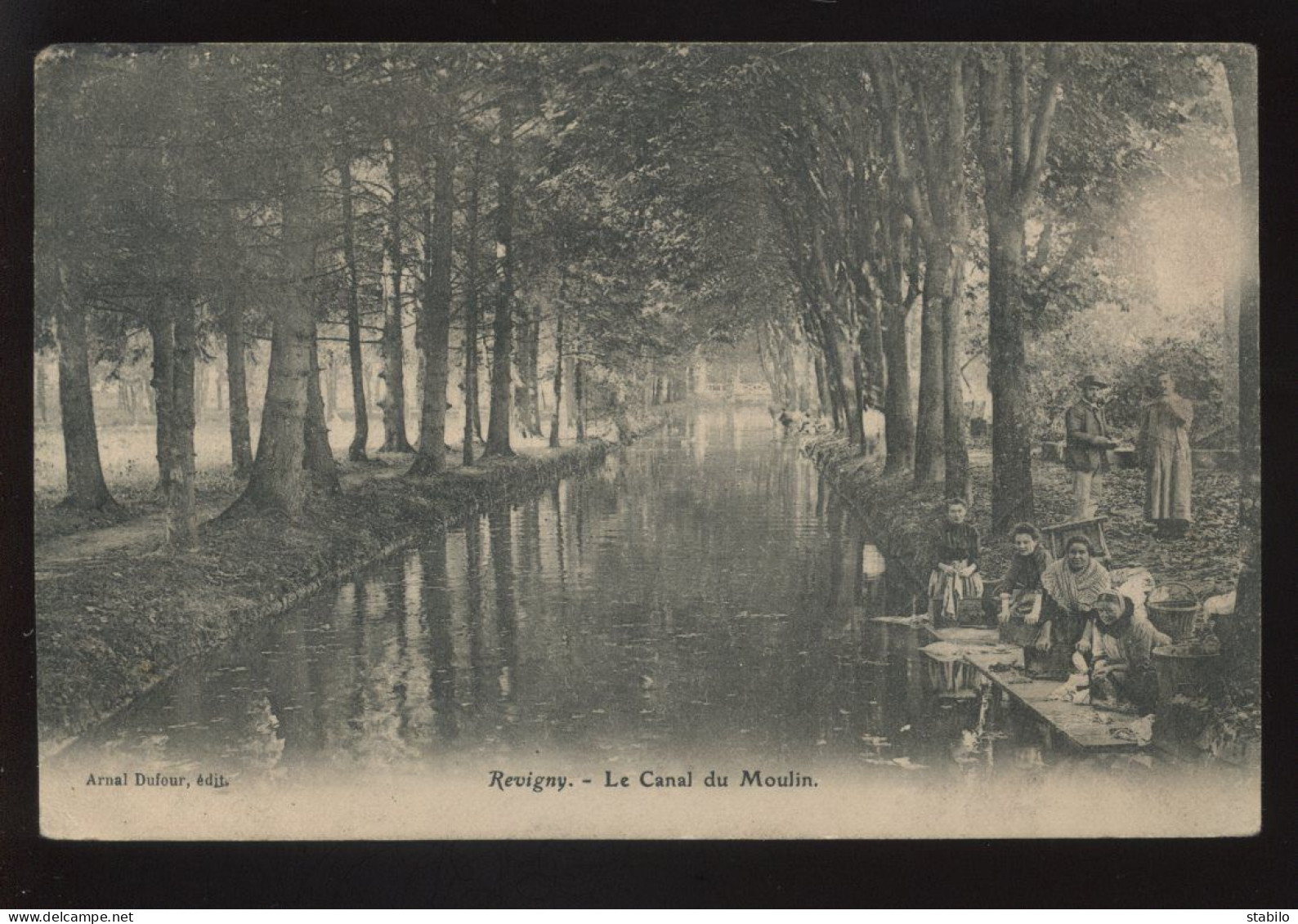 55 - REVIGNY-SUR-ORNAIN - LE CANAL DU MOULIN - LAVANDIERES - LAVEUSES - LESSIVE - EDITEUR ARNAL DUFOUR - Revigny Sur Ornain