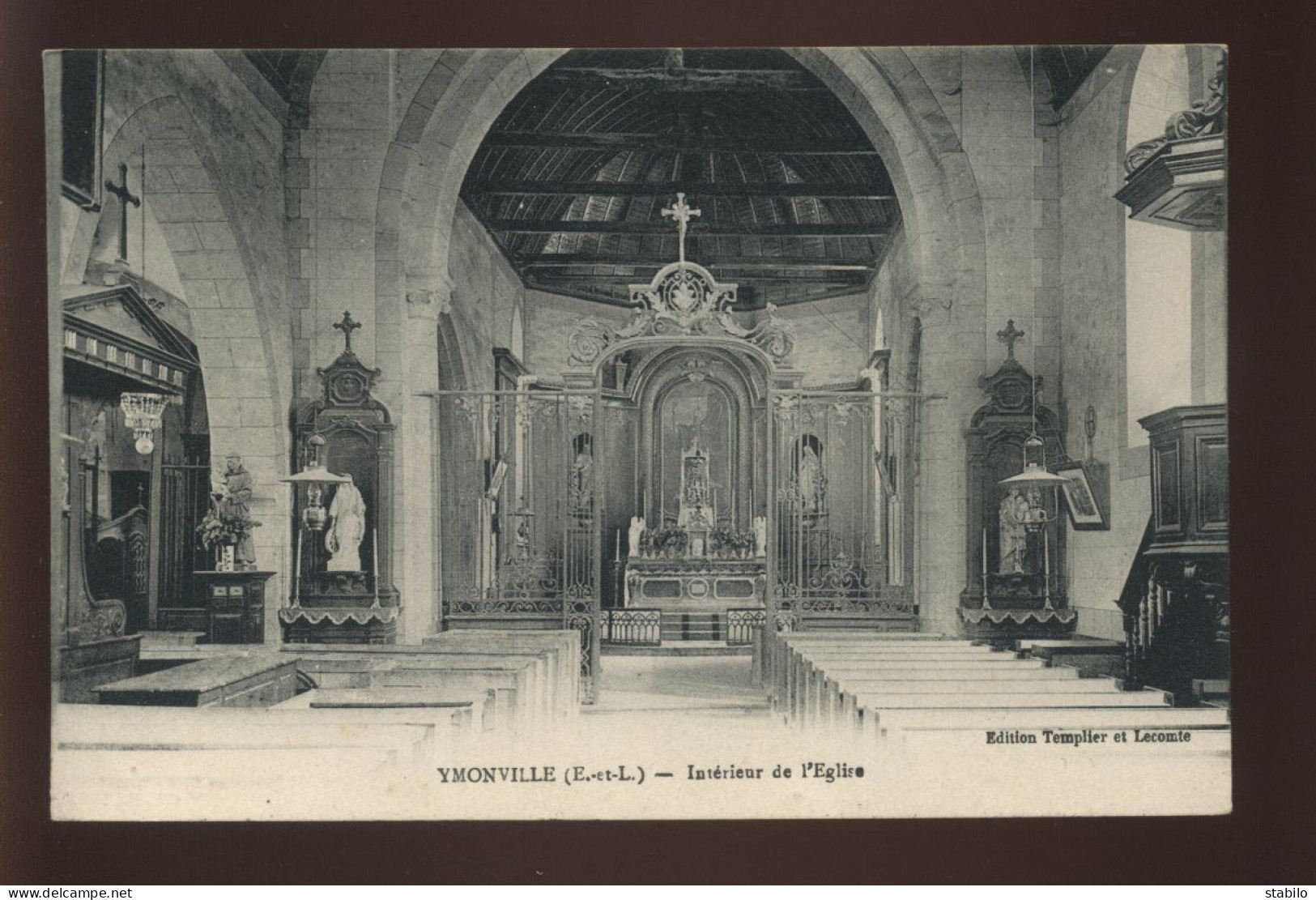 28 - YMONVILLE - INTERIEUR DE L'EGLISE - Sonstige & Ohne Zuordnung