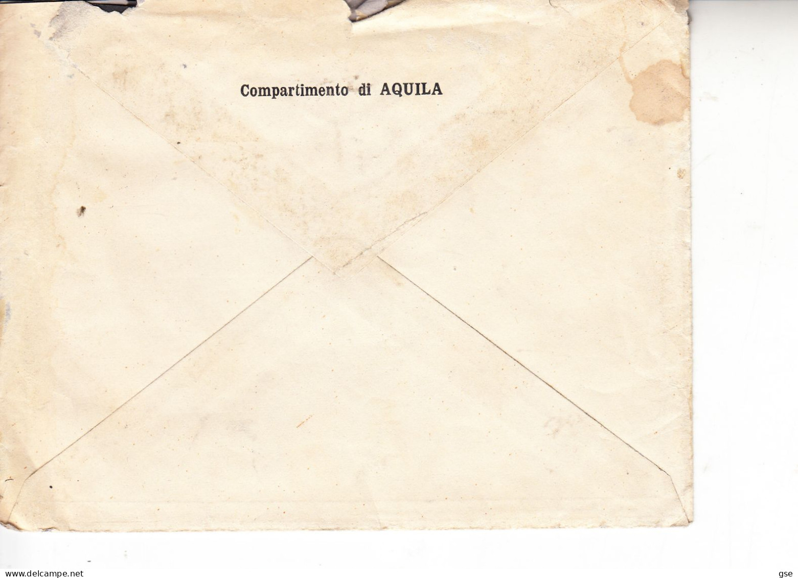 ITALIA 1927 - Lettera Da  Compartimento Aquila A Pescara "Cassa Nazionale Assicurazione Infortuni" - Marcophilie