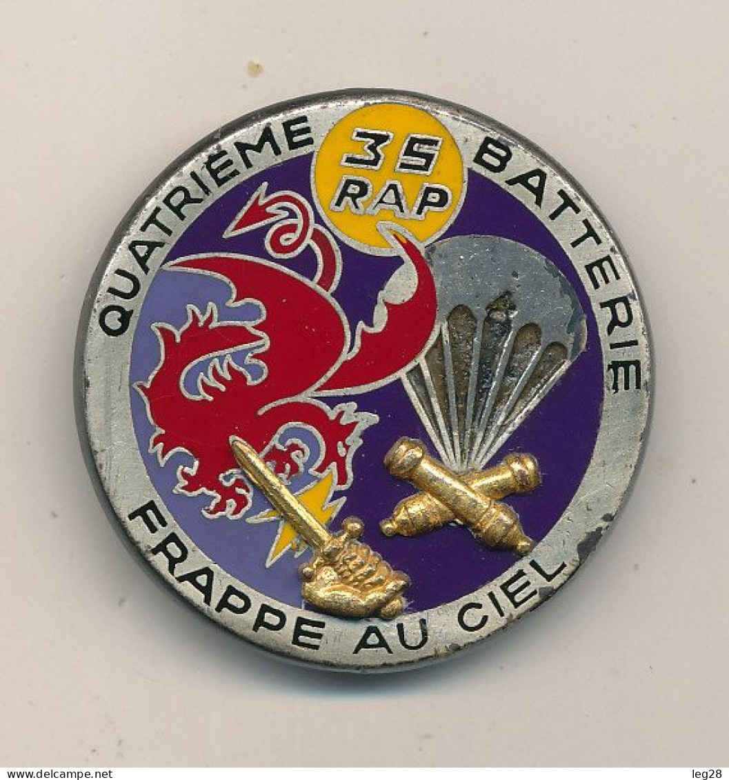 35ème REGIMENT D'ARTILLERIE PARACHUTISTE  4ème BATTERIE - Army