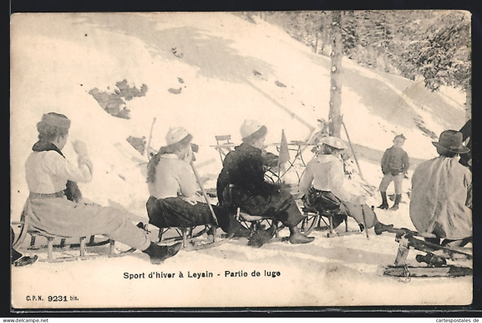 AK Frauen Bei Einer Schlittenpartie, Wintersport  - Wintersport
