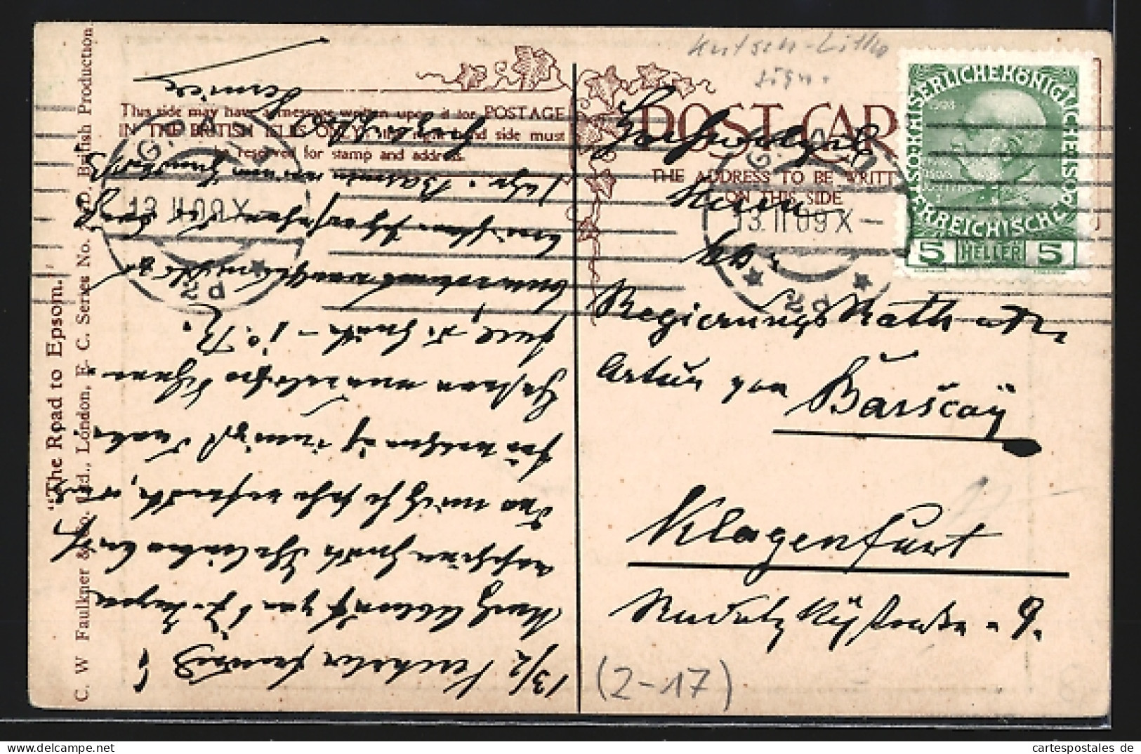 AK Postkutsche Fährt In Einen Ort Ein  - Post & Briefboten