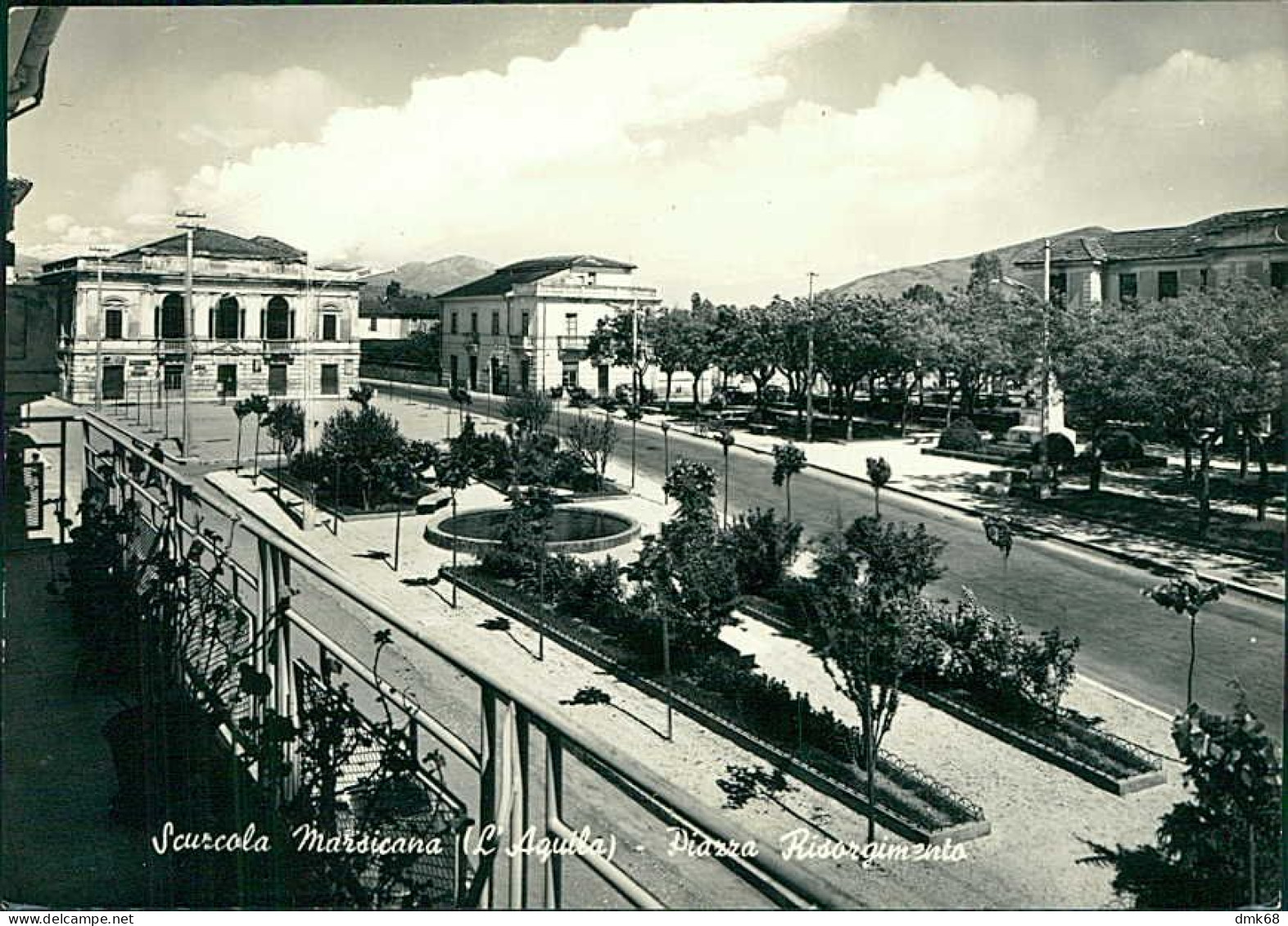 SCURSOLA MARSICANA ( L'AQUILA ) PIAZZA RISORGIMENTO - EDIZIONE COLUCCI - SPEDITA 1963  (20667) - L'Aquila