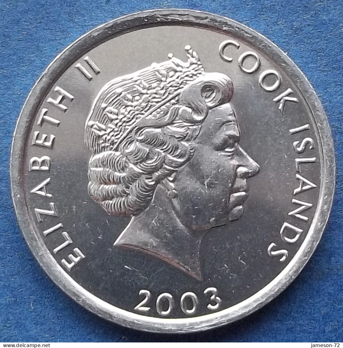 COOK ISLANDS - 1 Cent 2003 "James Cook" KM# 419 Dependency Of New Zealand Elizabeth II - Edelweiss Coins - Isole Cook