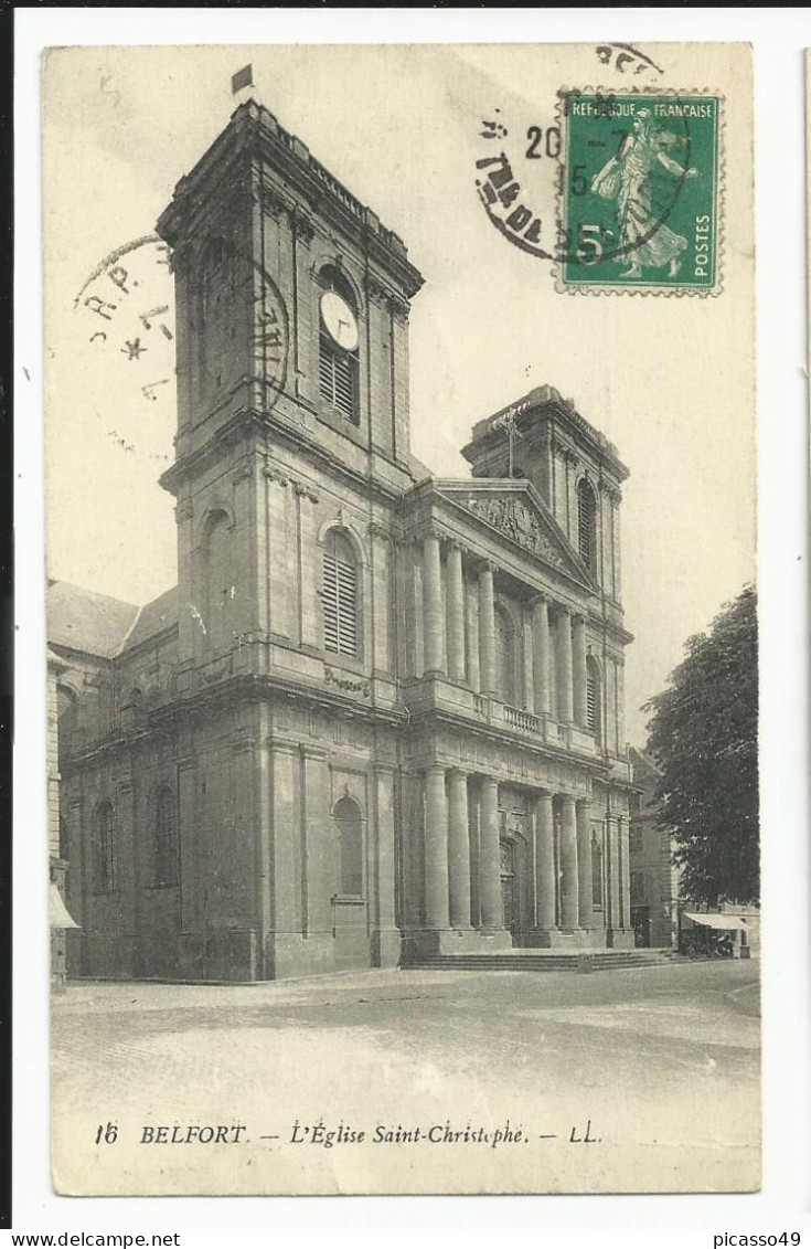 Territoire De Belfort , Belfort ,  L'église Sainte Christophe - Belfort - Ville