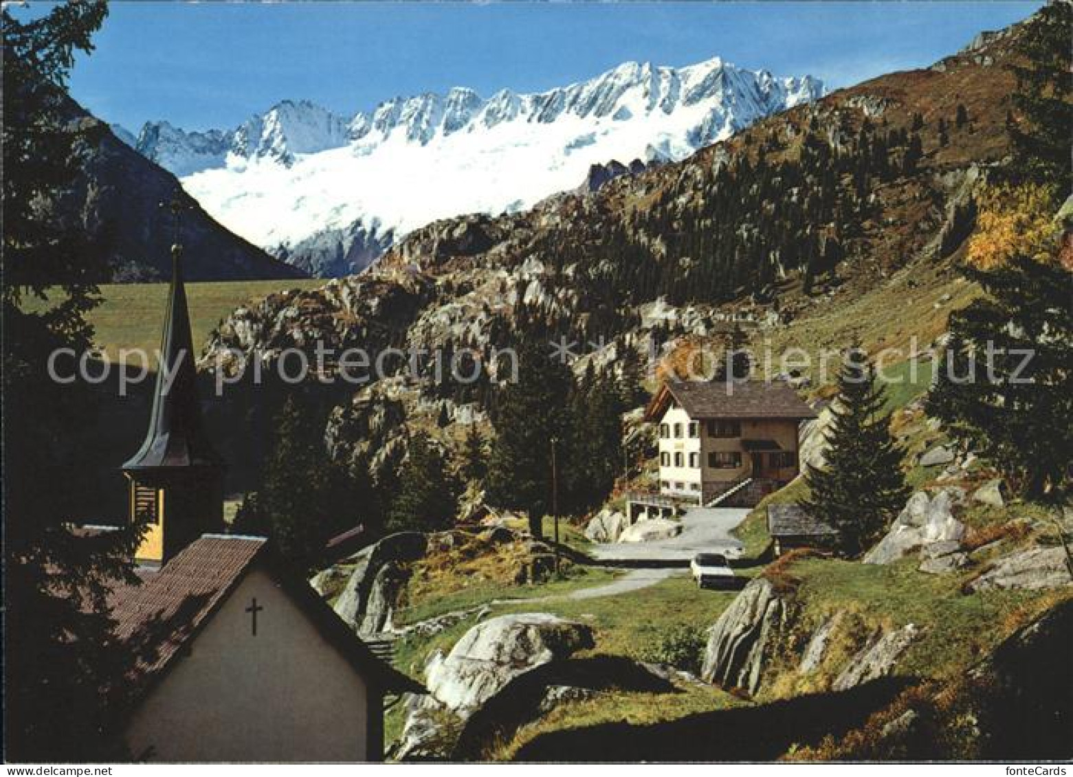 11691926 Uri Schweiz Goescheneralp Kapelle Gwueest Staudamm Dammagletscher Damma - Otros & Sin Clasificación