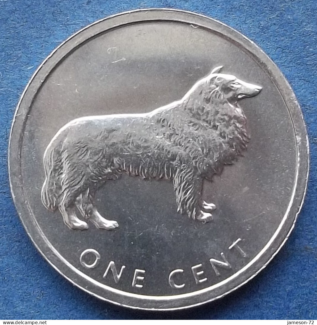COOK ISLANDS - 1 Cent 2003 "Collie Dog" KM# 420 Dependency Of New Zealand Elizabeth II - Edelweiss Coins - Cookeilanden