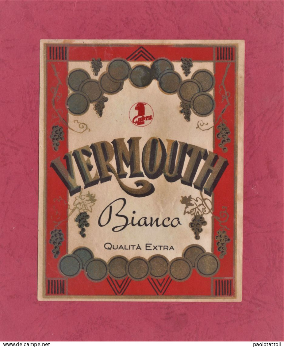 Label Brand  New. Vermouth Binco, Qualità Extra- Gubra. 122x 94mm. - Alcoholen & Sterke Drank