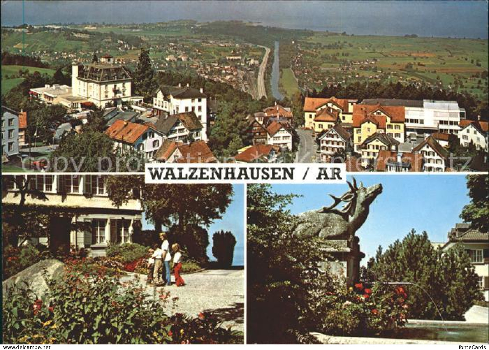 11691637 Walzenhausen AR Panorama Mit Rheineck Alten Rhein Und Bodensee Walzenha - Sonstige & Ohne Zuordnung