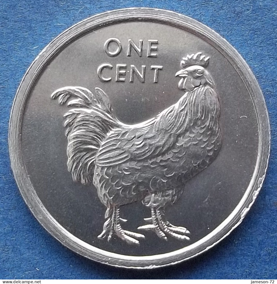 COOK ISLANDS - 1 Cent 2003 "Rooester" KM# 422 Dependency Of New Zealand Elizabeth II - Edelweiss Coins - Cookeilanden