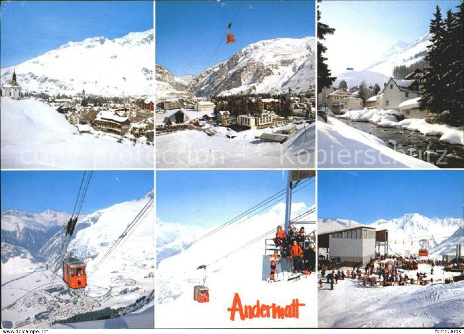 11687206 Andermatt Mit Gotthard Luftseilbahn Gemsstock Andermatt - Andere & Zonder Classificatie