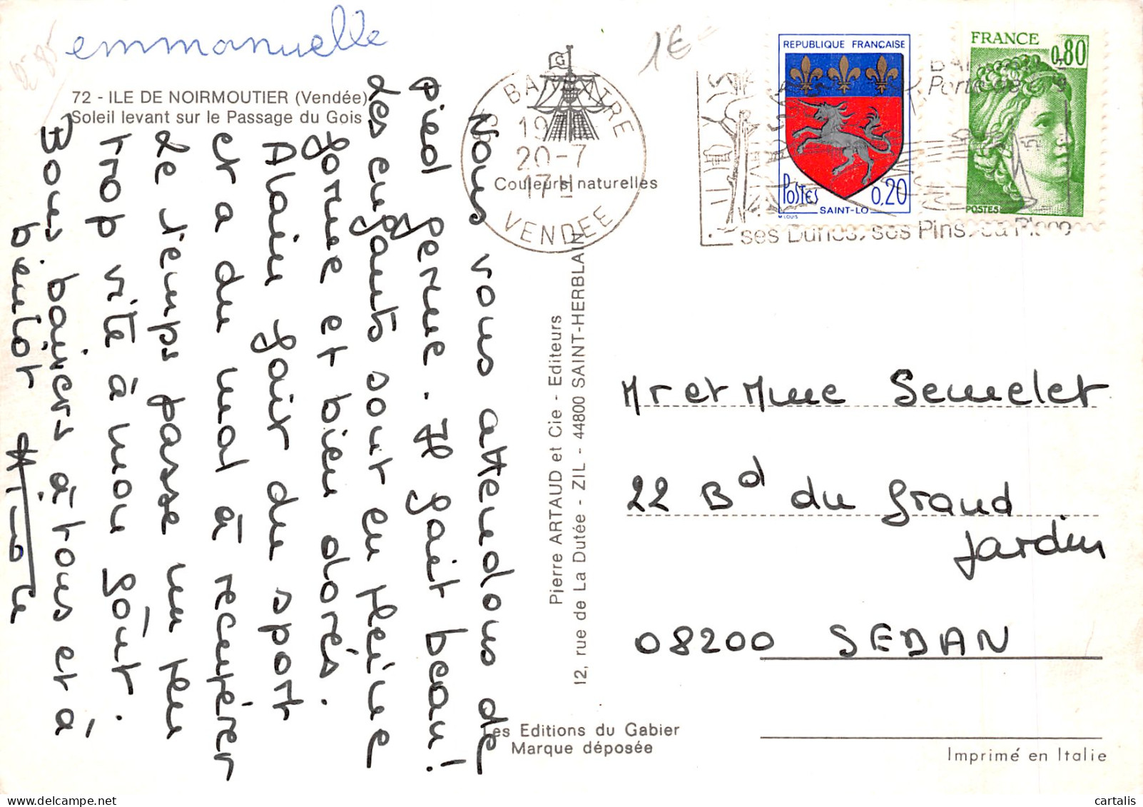 85-ILE DE NOIRMOUTIER-N°4210-B/0323 - Ile De Noirmoutier
