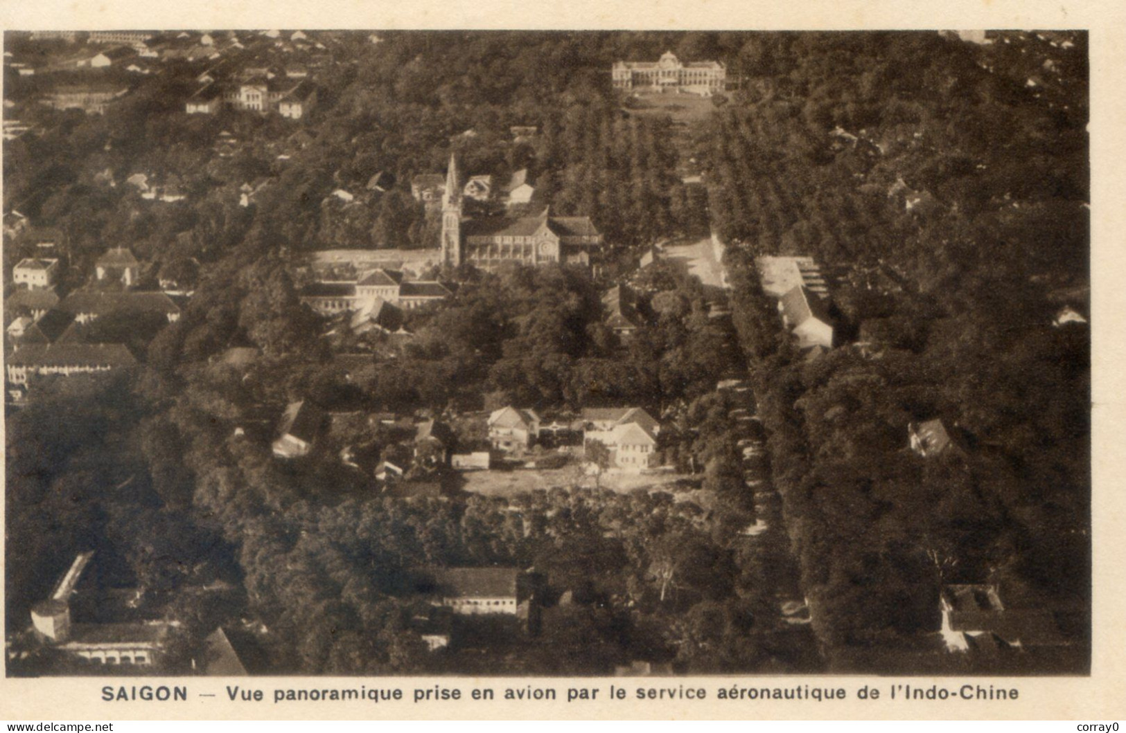 66......SAÏGON. Vue Panoramique Prise En Avion Par Le Service Aéronautique De L'Indo-Chine - Vietnam