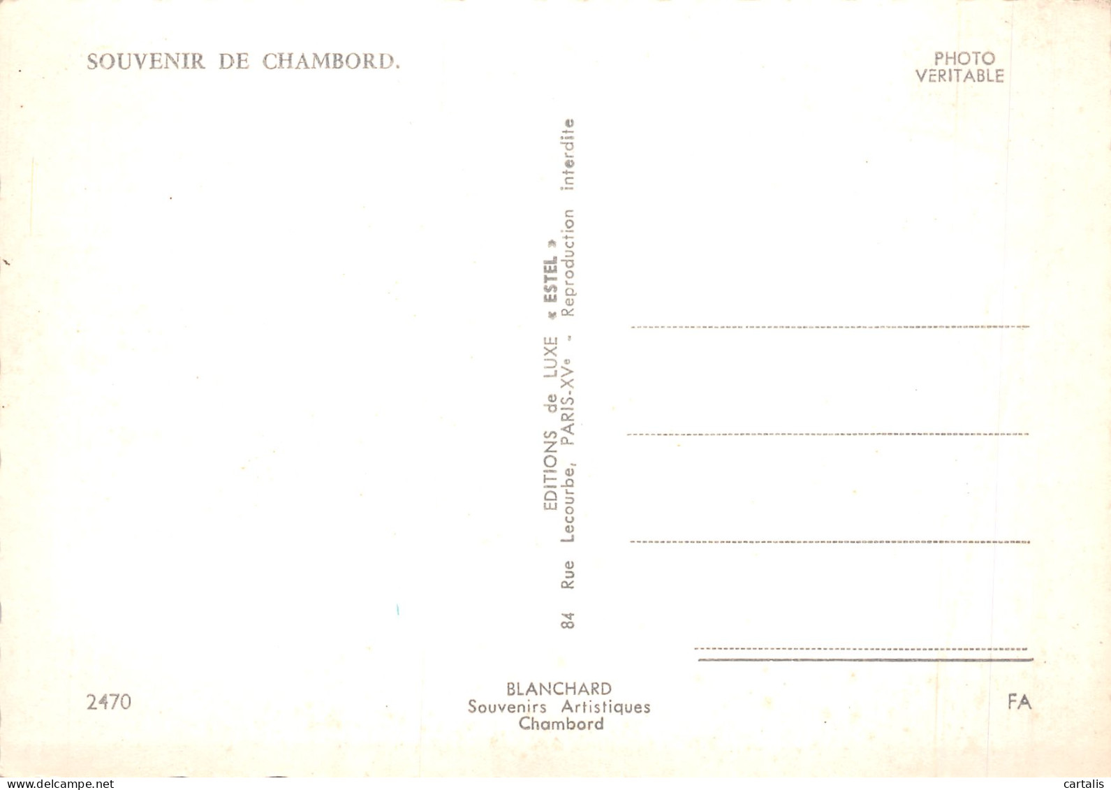 41-CHAMBORD-N°4210-B/0131 - Chambord