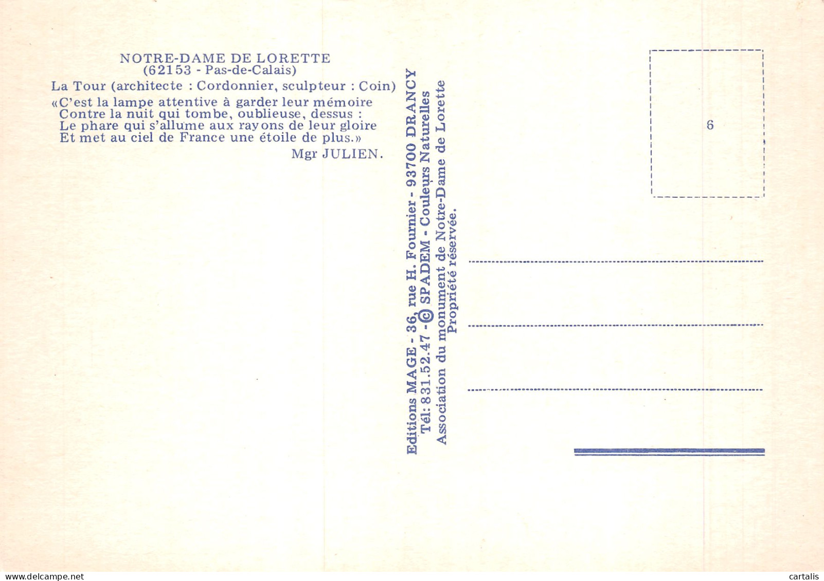 62-NOTRE DAME DE LORETTE-N°4211-A/0045 - Sonstige & Ohne Zuordnung