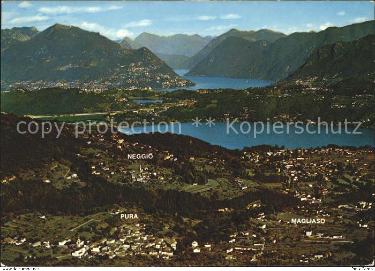 11686896 Malcantone Ticino Con Lugano Fliegeraufnahme Lugano - Other & Unclassified