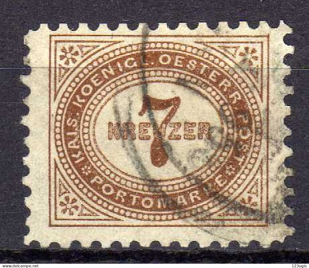 Österreich 1894 Portomarken Mi 6 A, Gestempelt, Zähnung 10 1/2 [170524XIV] - Oblitérés