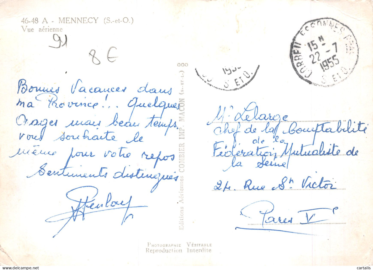 91-MENNECY-N°4211-B/0067 - Mennecy