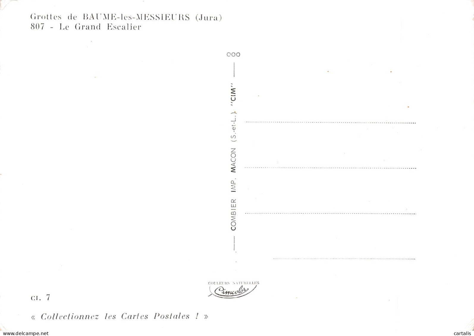 39-BAUME LES MESSIEURS-N°4211-A/0139 - Baume-les-Messieurs