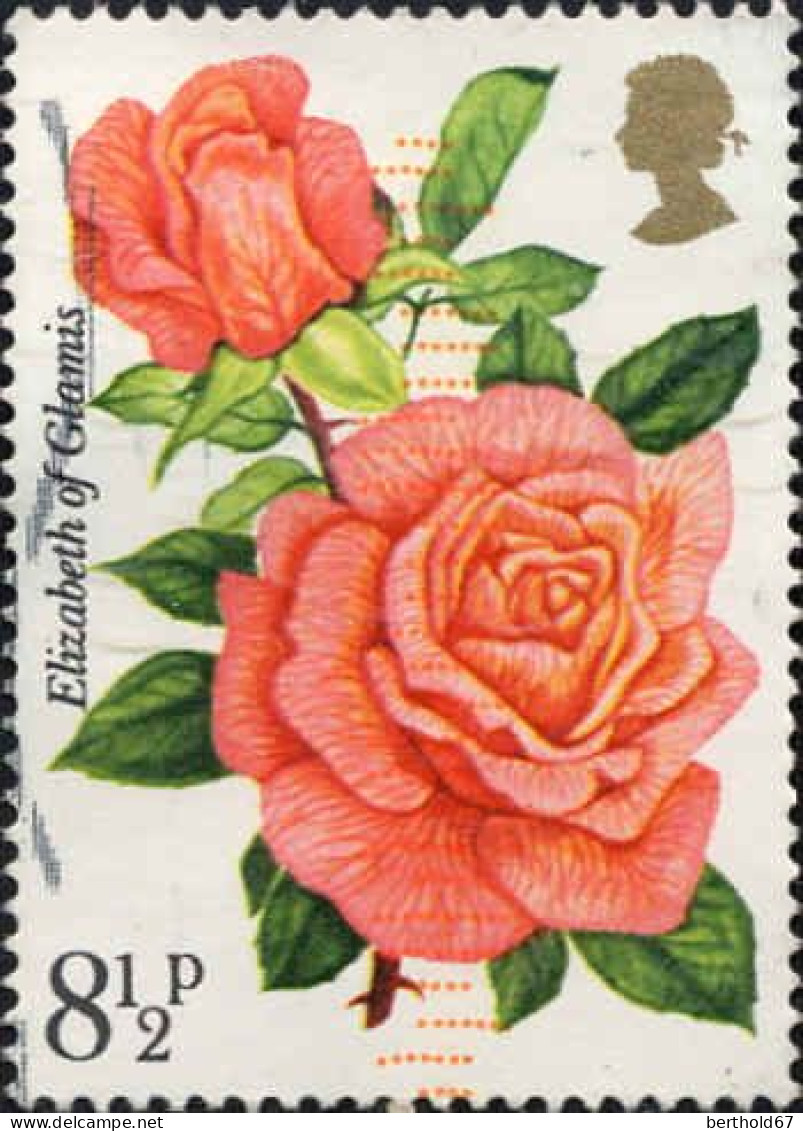 GB Poste Obl Yv: 795 Mi:711 Elizabeth Of Glamis (Lign.Ondulées) - Used Stamps