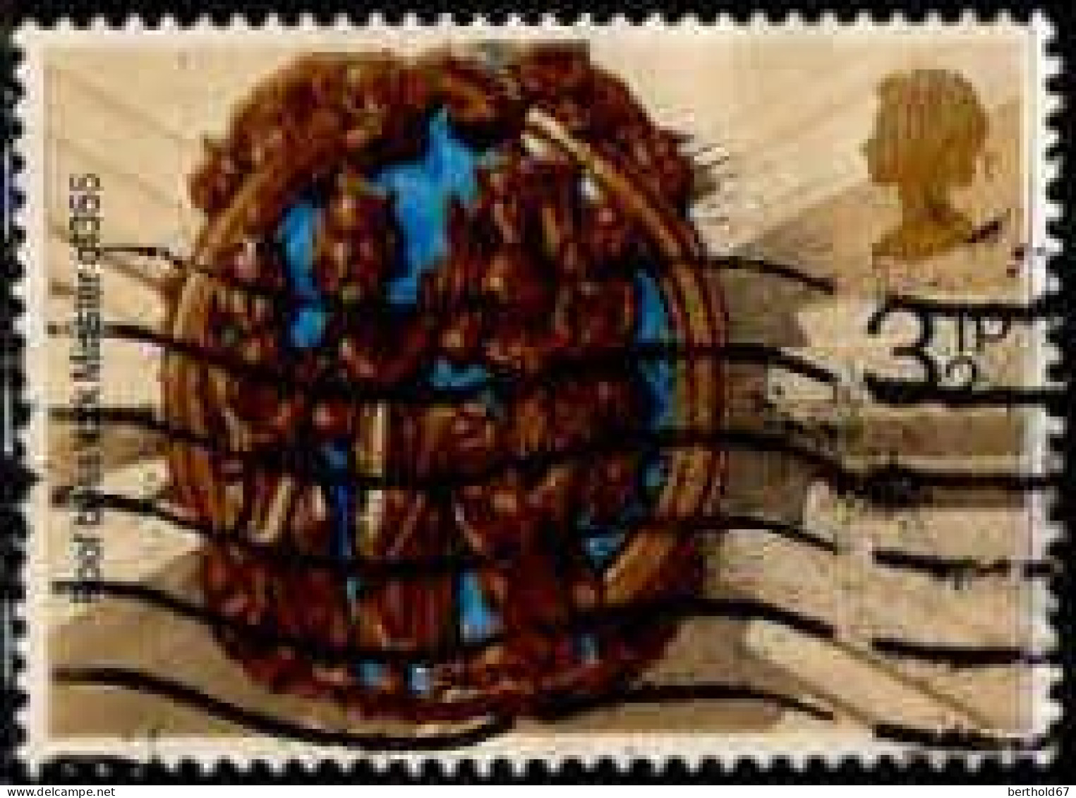 GB Poste Obl Yv: 742 Mi:663 York Minster, 1355 (Lign.Ondulées) - Oblitérés