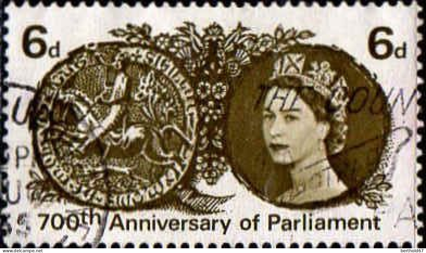 GB Poste Obl Yv: 399 Mi:386x 700th Anniversary Of Parliament (TB Cachet Rond) - Gebraucht