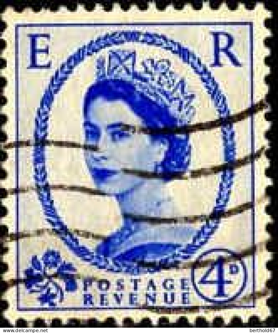 GB Poste Obl Yv: 268 Mi:263X ER Elisabeth II (Lign.Ondulées) - Used Stamps
