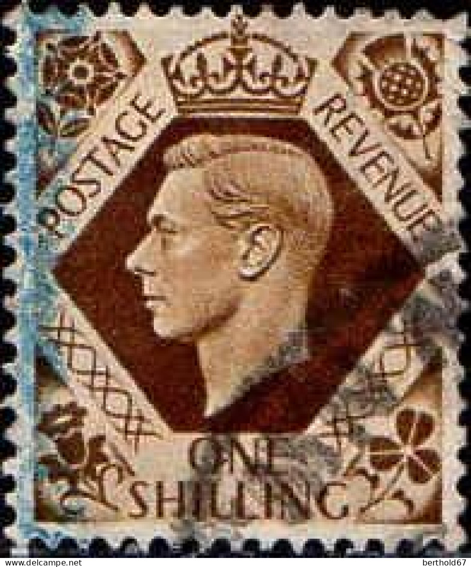 GB Poste Obl Yv: 222 Mi:211X George VI (cachet Rond) - Gebruikt